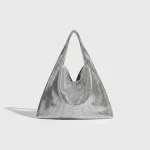 Sac soirée argenté maille métallique