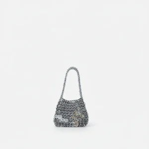 Sac soirée métal argenté original