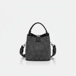 Sac soirée seau strass noir