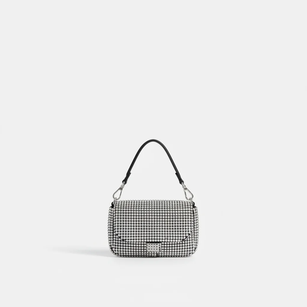 Sac soirée strass bandoulière – Image 6