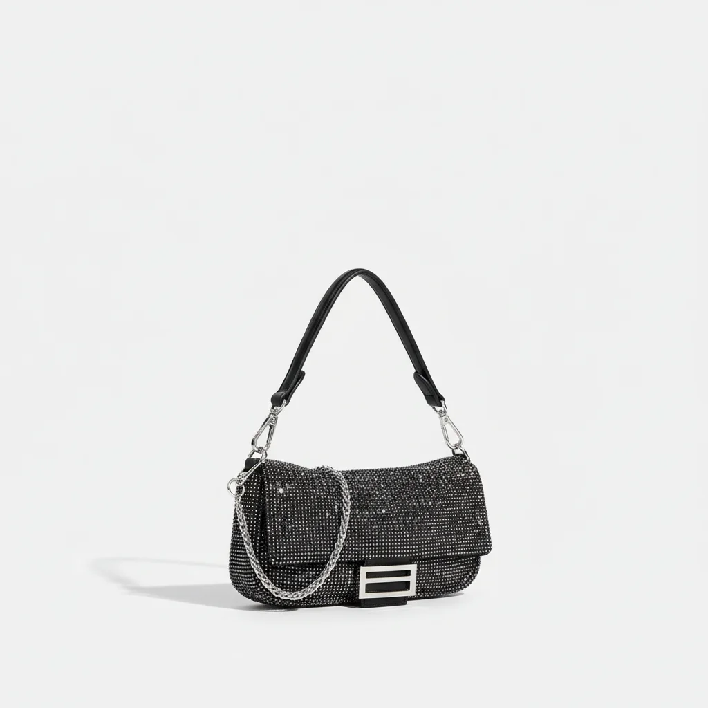 Sac soirée strass bandoulière – Image 8